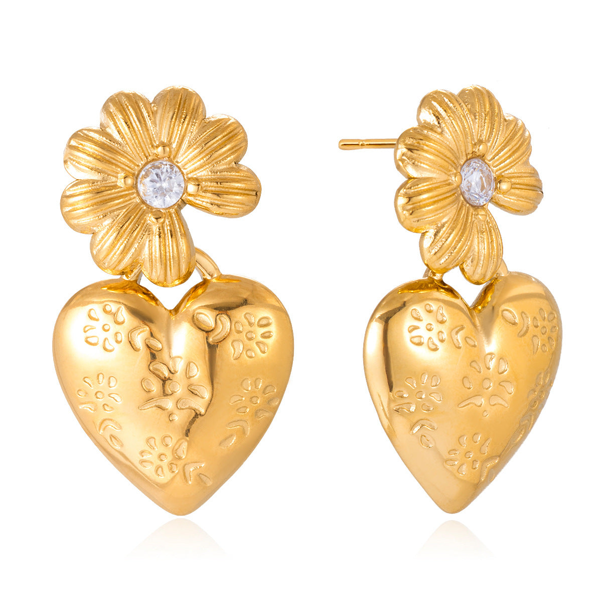 Vintage Pattern Heart Set