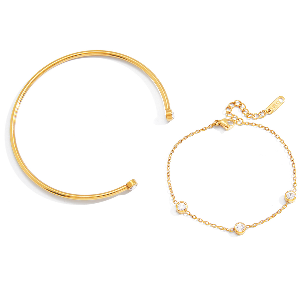 Simple Two-Piece Bracelet Set