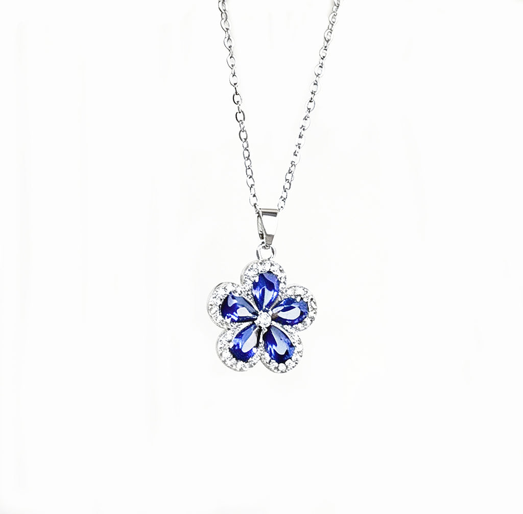 Elegant Blue Floral Set