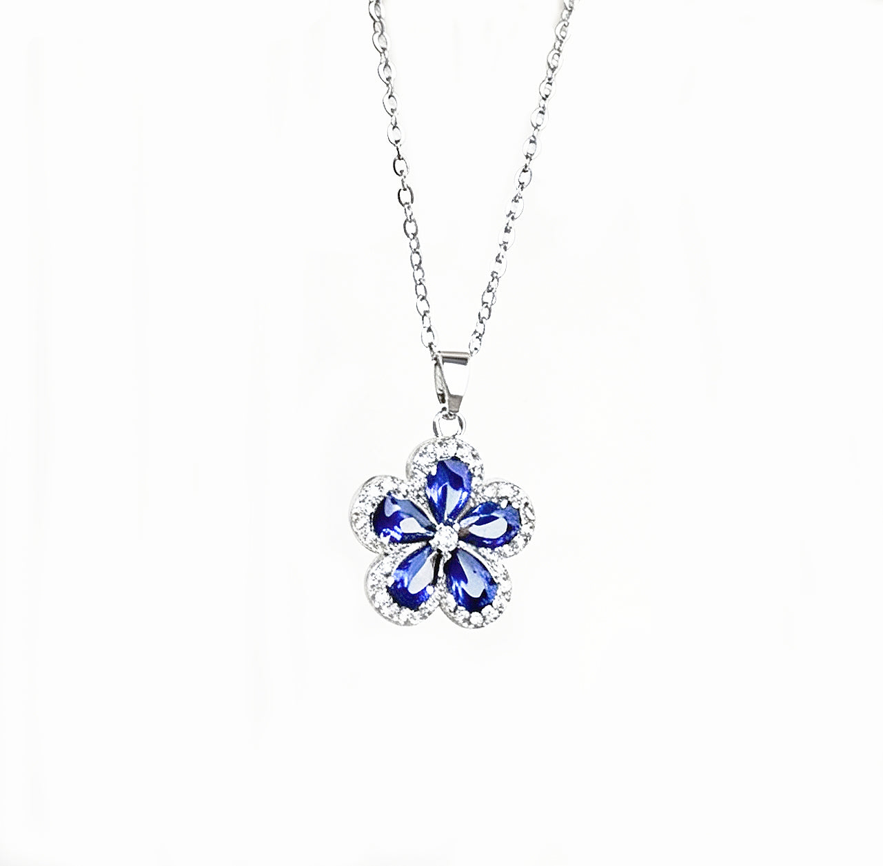 Elegant Blue Floral Set