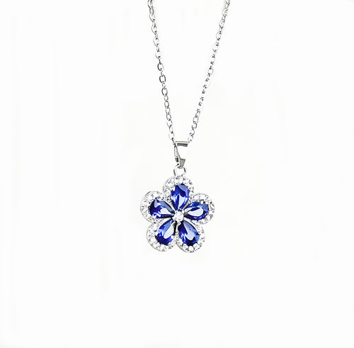 Elegant Blue Floral Set