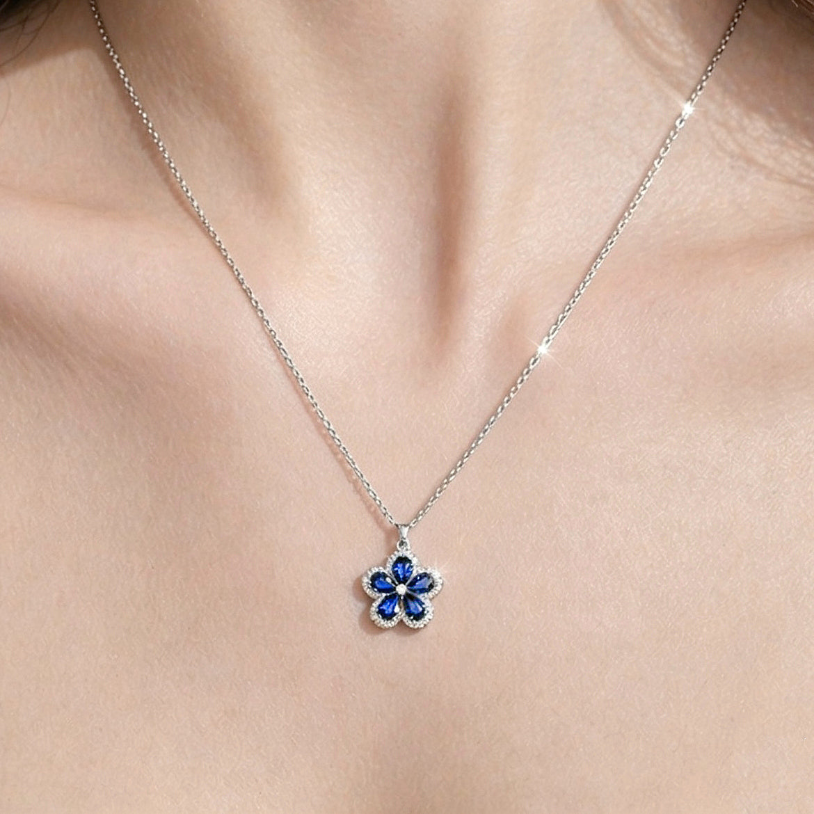 Elegant Blue Floral Set