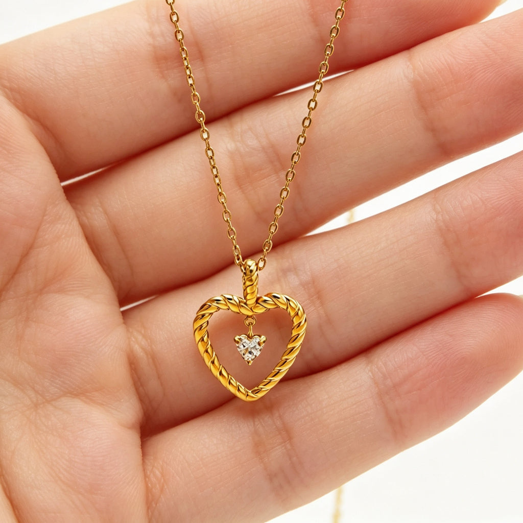 Interlocking Hearts Necklace