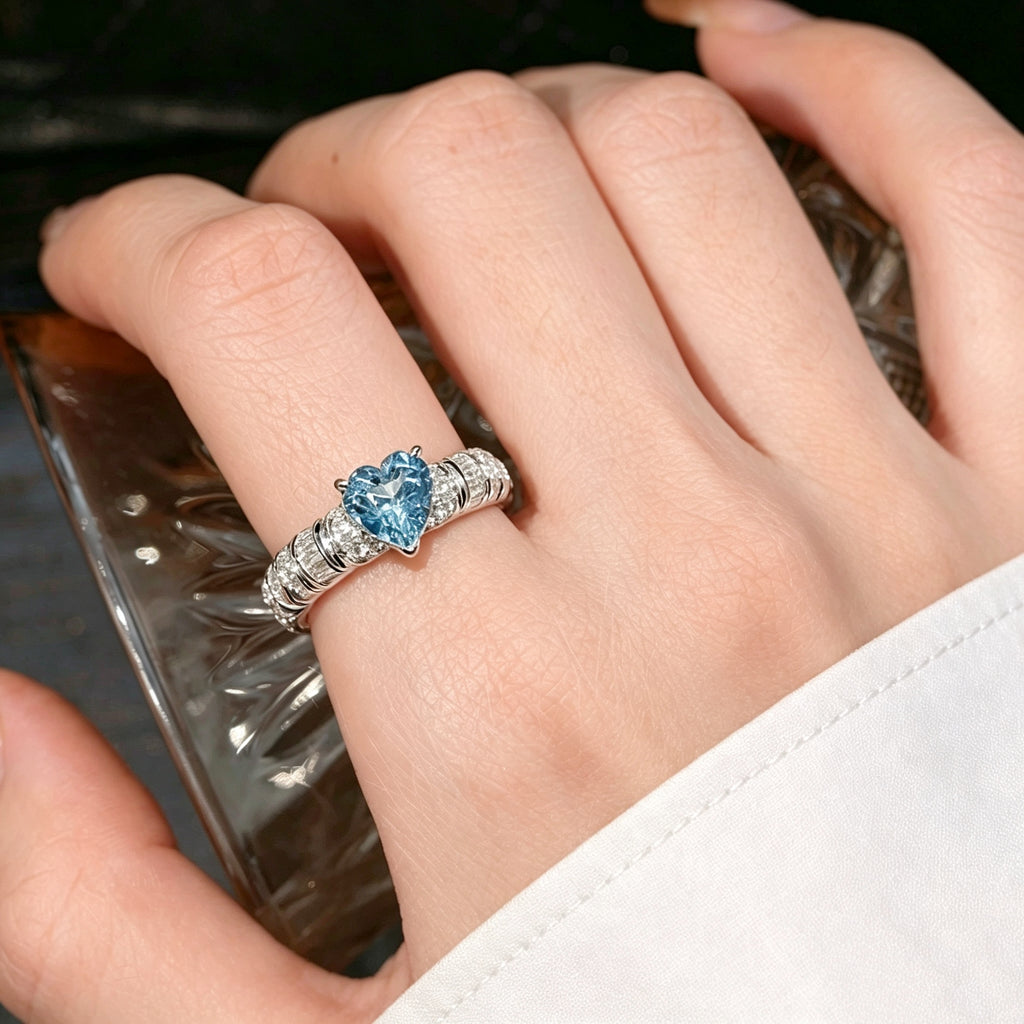 Ocean Heart Ring