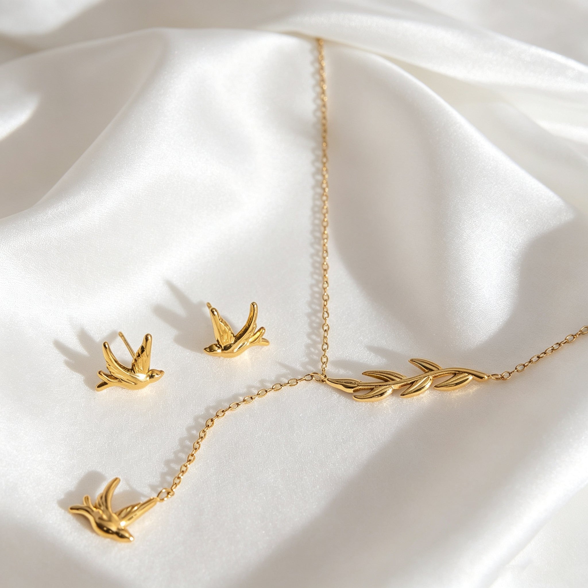 Bird & Tree Jewelry Set