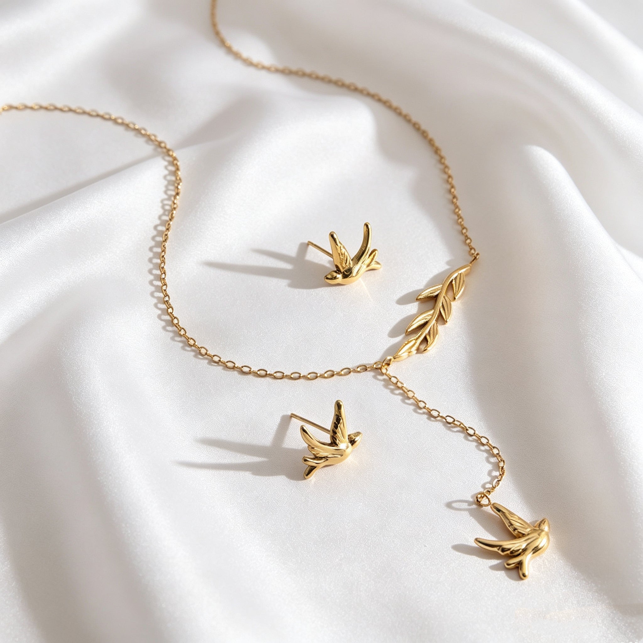 Bird & Tree Jewelry Set