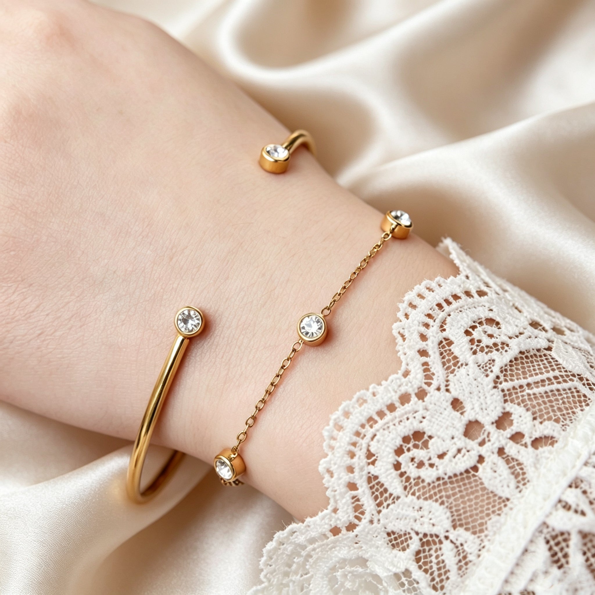 Simple Two-Piece Bracelet Set