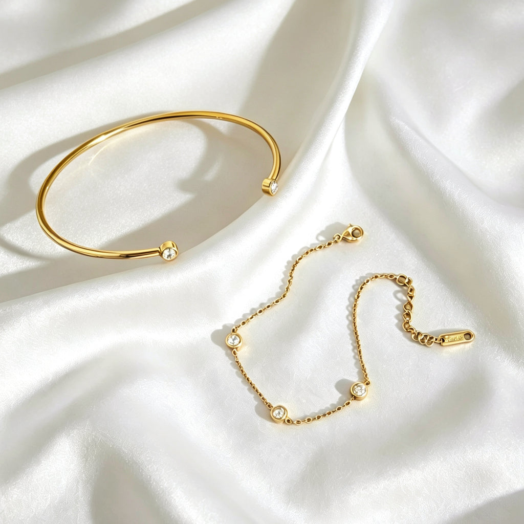 Simple Two-Piece Bracelet Set