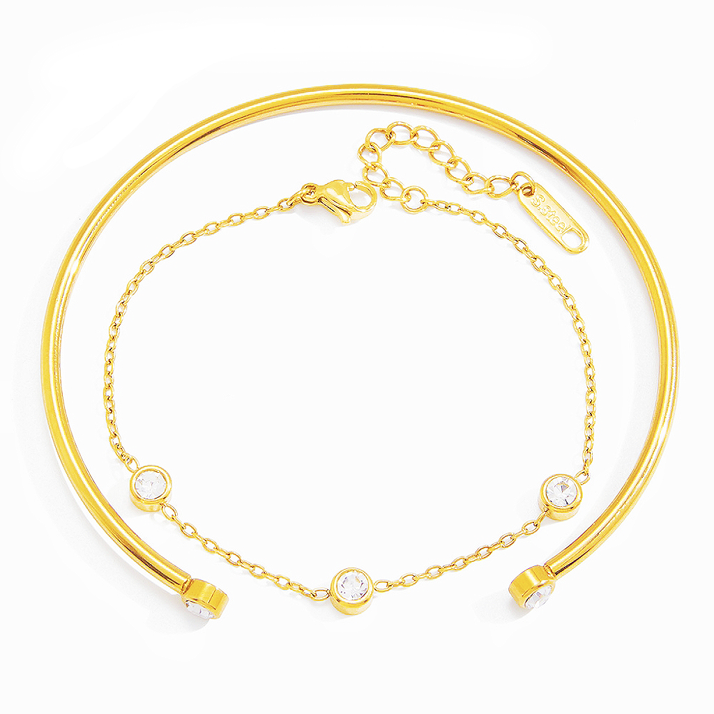 Simple Two-Piece Bracelet Set